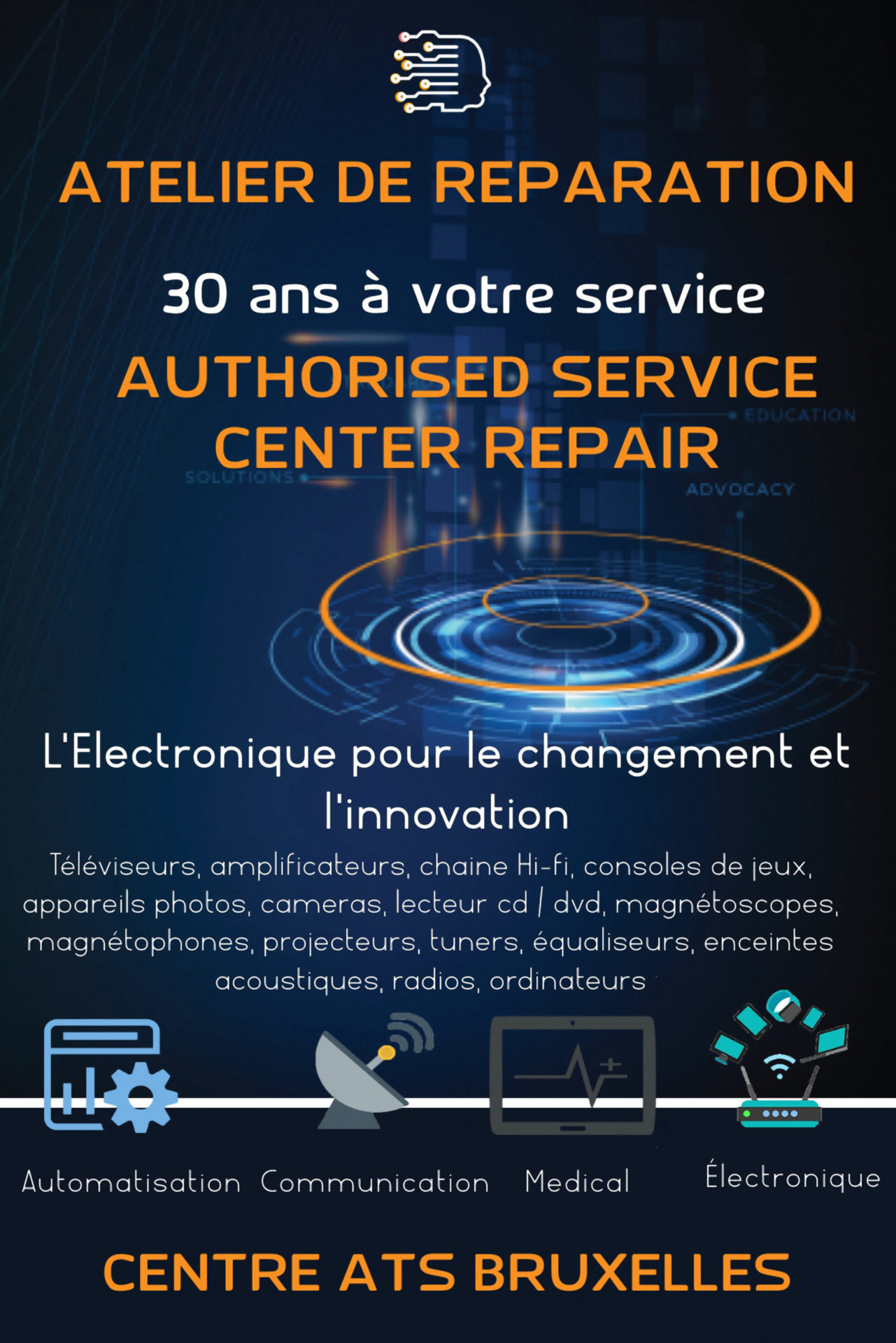 ATS Repair Center - Centre de réparation électronique a Bruxelles BEL